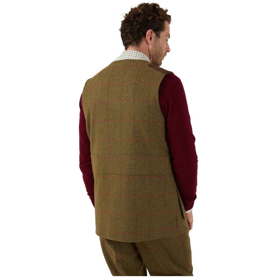 2026 Alan Paine Herren Combrook Tweed Weste COMGWCT - Sage